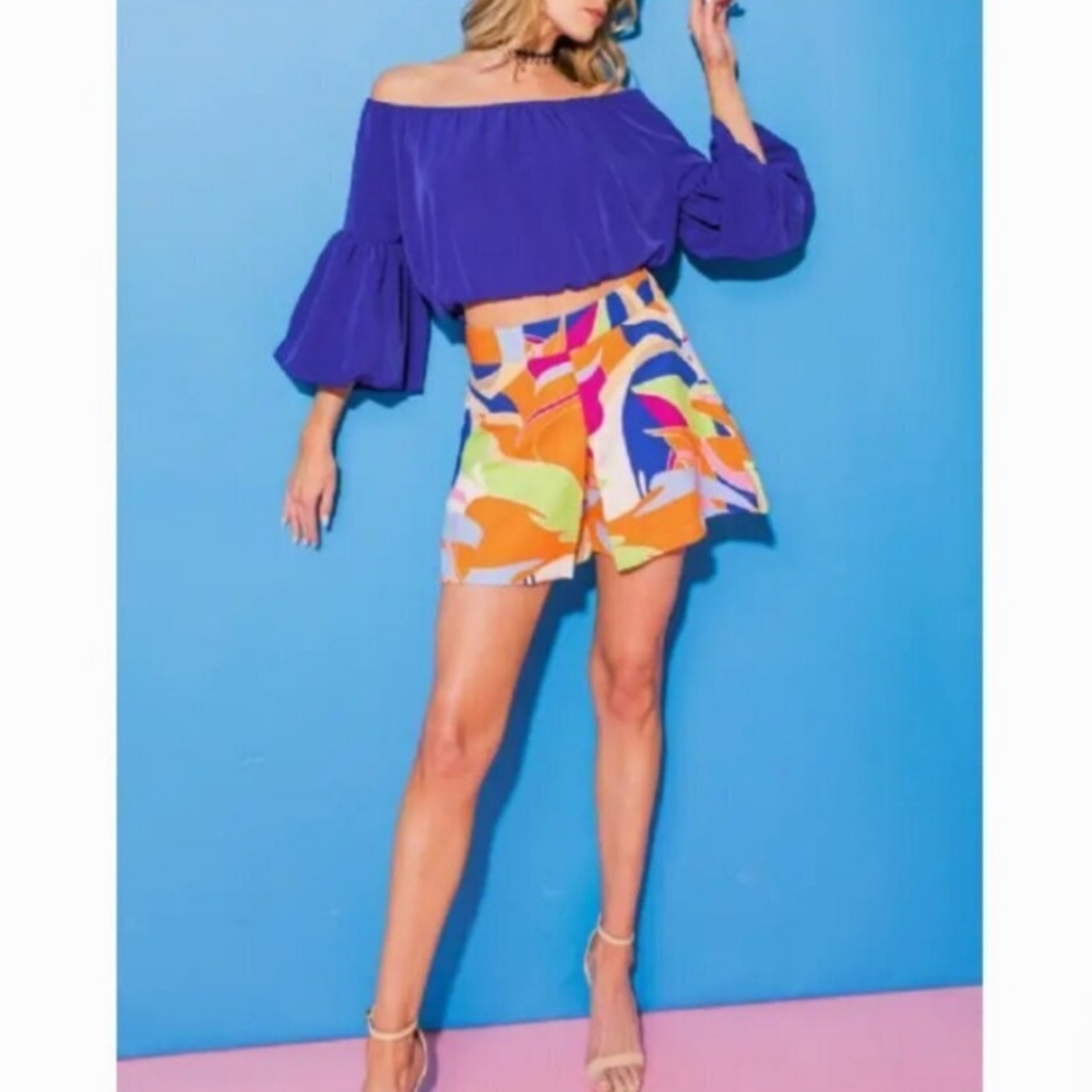 Flying Tomato Colorful Women's Shorts